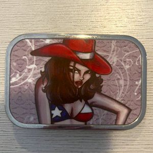 Sexy American Cowgirl Belt Buckle
